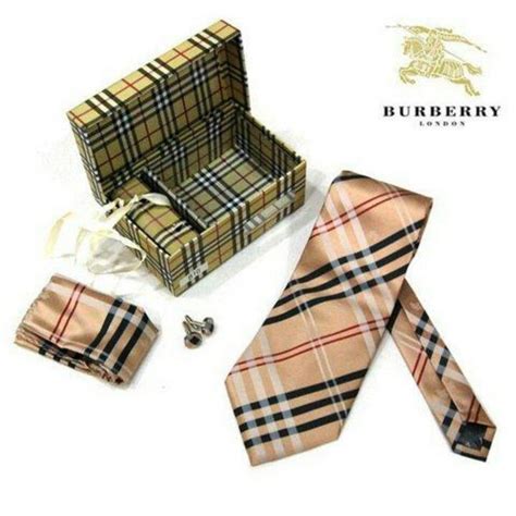 Men's Burberry Designer Cuff Links & Tie Bars 